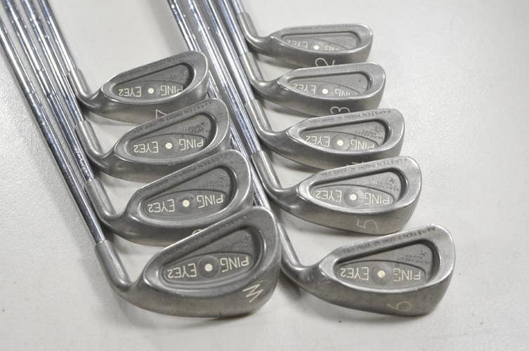 Ping Eye 2+ 2-W Iron Set Stiff Flex White Dot Right KT-M Steel  # 215316