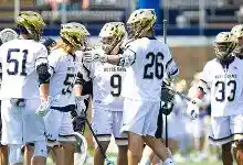 Under Armour Notre Dame lacrosse game shorts NEW L large mens