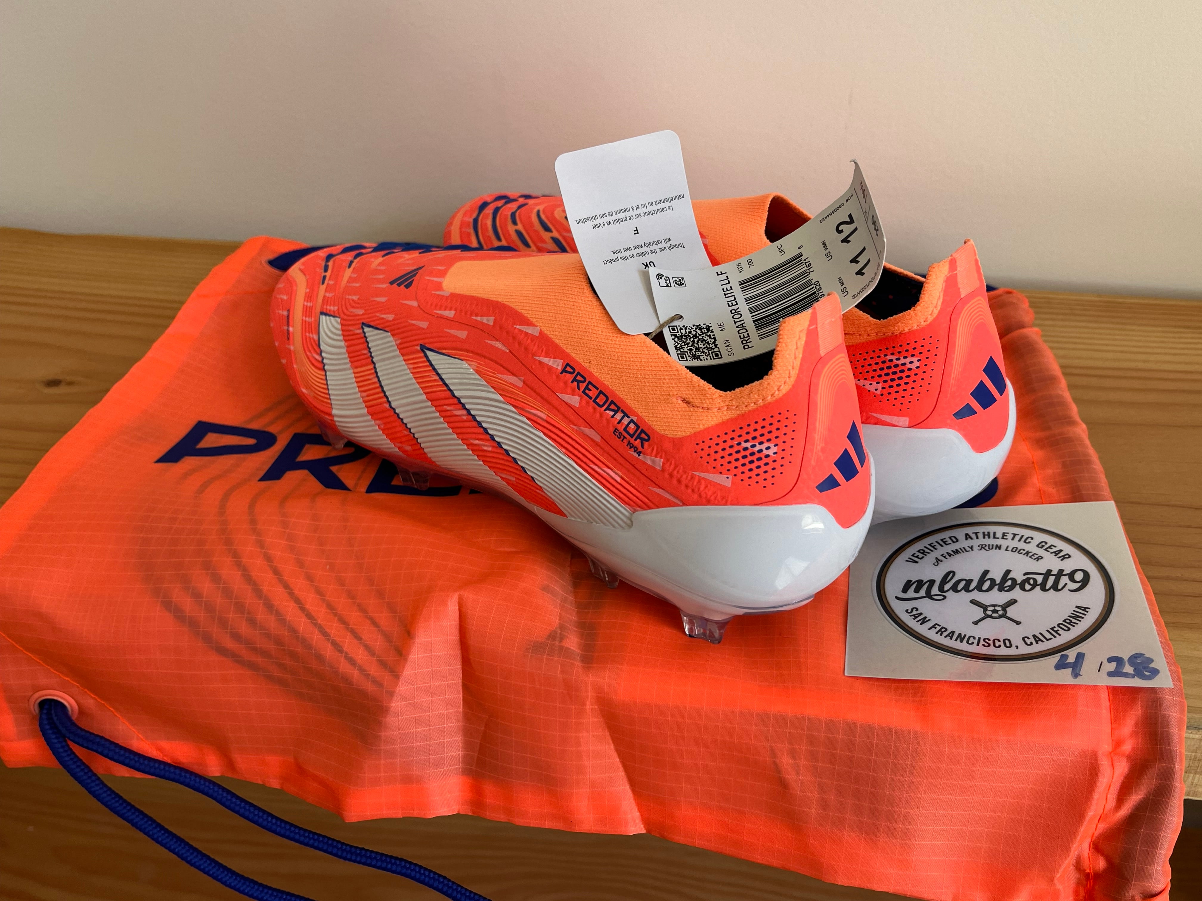 Adidas Predator Elite Laceless FG Cleats - Signal Coral  display picture 2