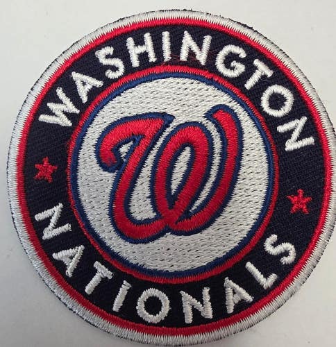 Washington Nationals Iron On Embroidered 2.5" Round Team Baseball PATCH
