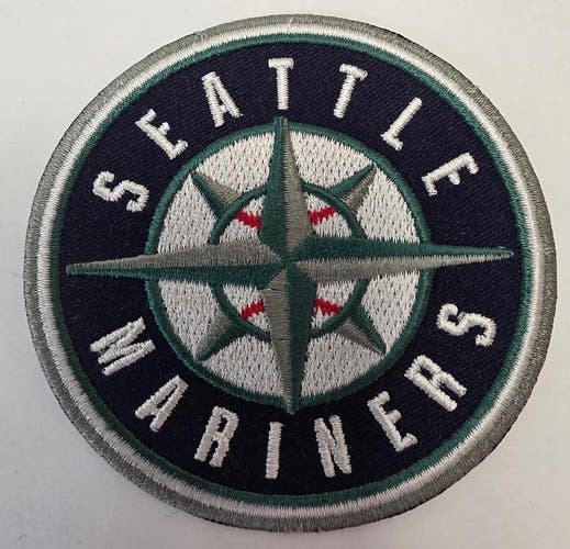 Seattle Mariners Iron On Embroidered 3" Round Team Baseball PATCH