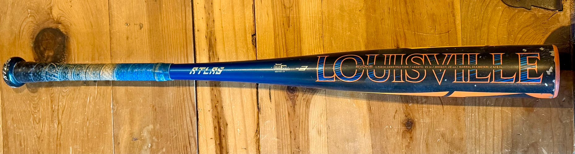 2024 Louisville Slugger atlas BBCOR Certified Bat (-3) 28 oz 31" (Used)