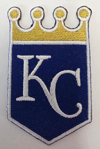 Kansas City Royals Iron On Embroidered 1.5" x 2.5" Team Baseball PATCH