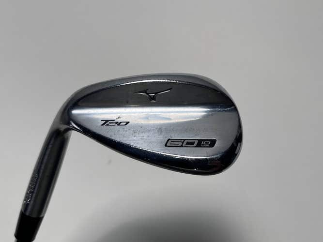 Mizuno T20 Satin Chrome Wedge 60* 10 Bounce S400 Tour Issue Stiff Steel Mens LH