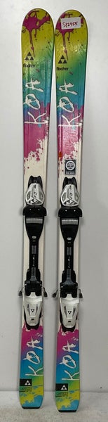 Kid's Fischer 130cm All Mountain Koa Skis With Fischer FJ4 Bindings (Used)(SY2955)