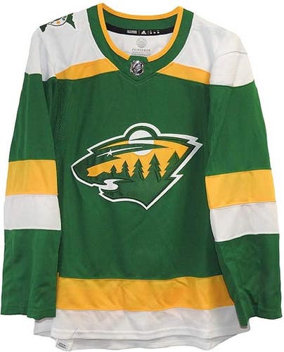Minnesota Wild Men's Alternate Authentic Adidas Primegreen Jersey Size 52 NWT
