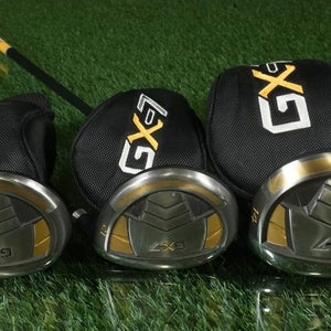 GX-7 Woods Set 14 18 21 60g Regular Flex Graphite Shaft RH W/ Covers ~ NICE!