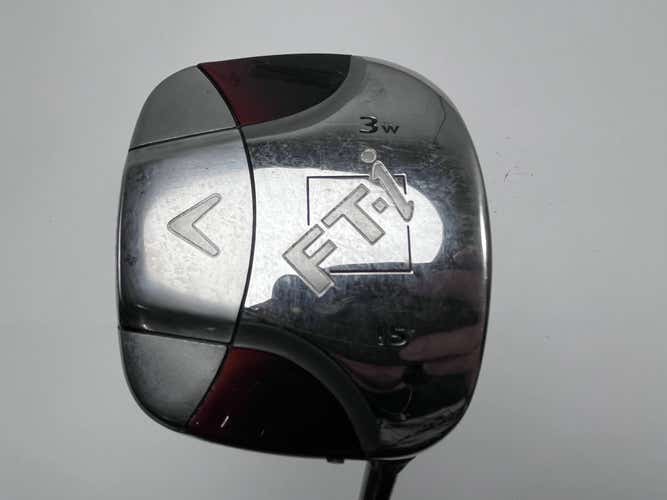 Callaway FT-i Squareway 3 Fairway Wood 15* Fujikura Fit On M Stiff RH