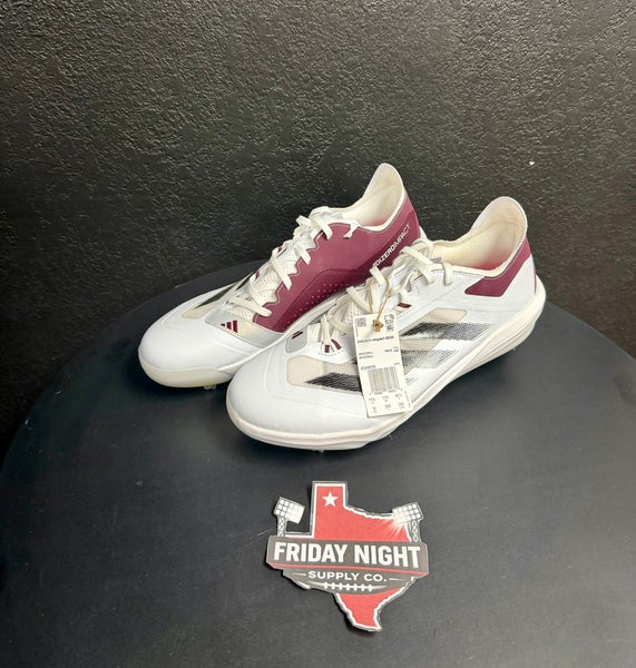 Adidas Adizero Impact Metal Baseball Cleats Men’s Size 12 Maroon White NEW w/ Tags