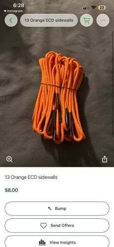 Orange and grey Strings