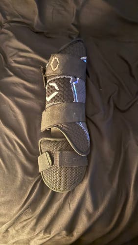 Black Senior EvoShield Leg guard Shin Guard (New)