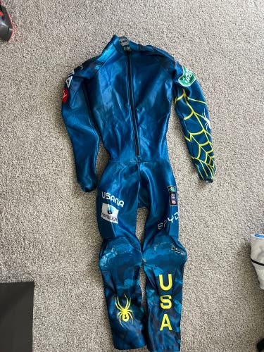 Unisex Medium Spyder U.S. Ski Team Ski Suit (Used) FIS Legal