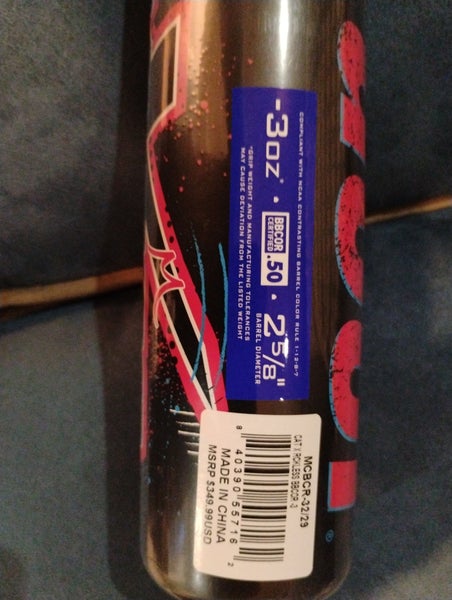 2026 Marucci Rckless Alloy BBCOR Certified Bat (-3) 29 oz 32" (New)