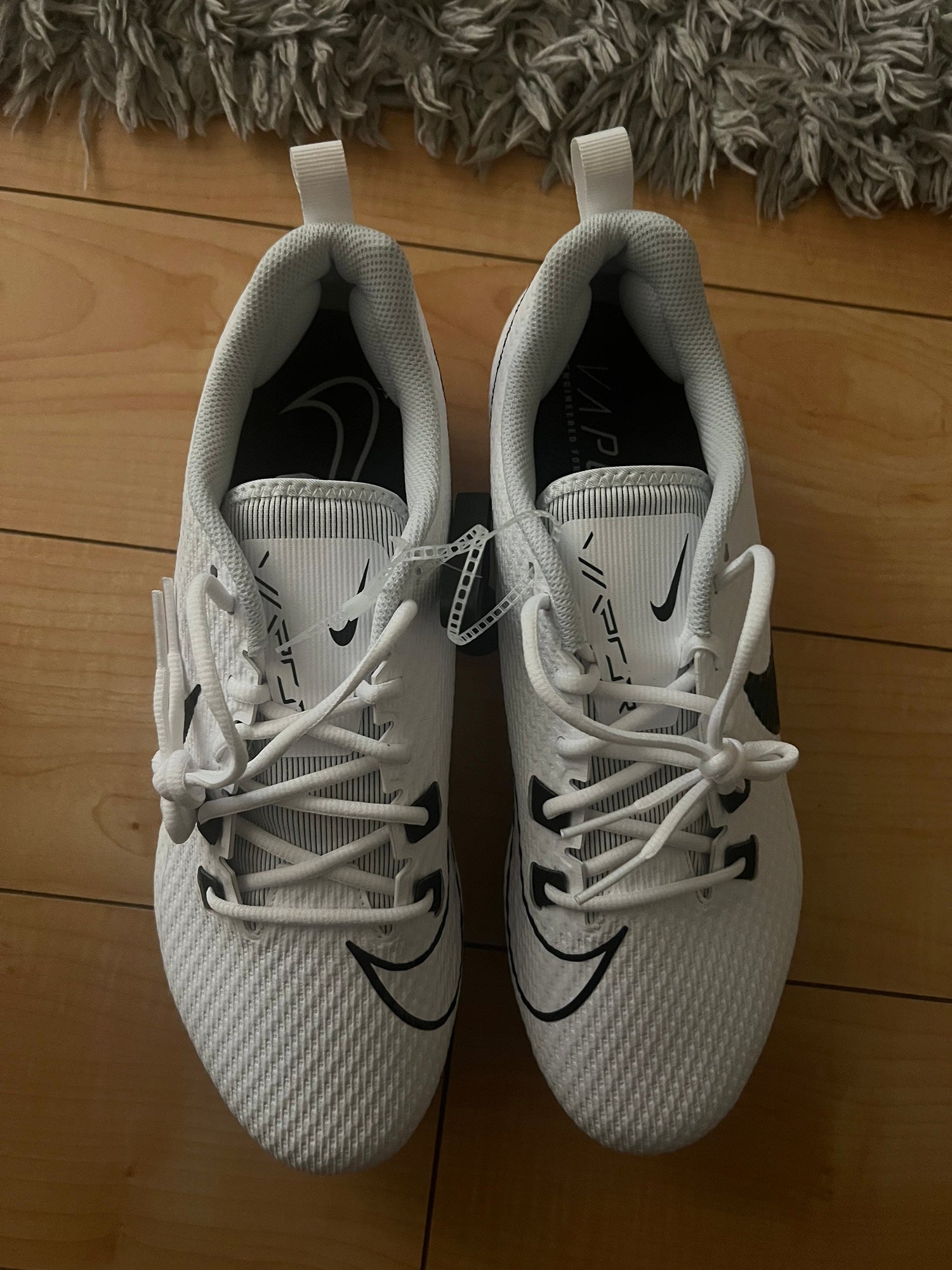 Nike Football Cleats Men Size 13 Wide White Vapor Edge Speed  display picture 3
