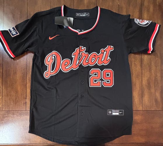 Detroit Tigers Tarik Skubal Adult Small  (Black) Alternate Jersey NWT