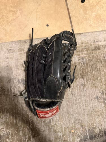 Used Rawlings Right Hand Throw Outfield Heart of the Hide Baseball Glove 12.75"