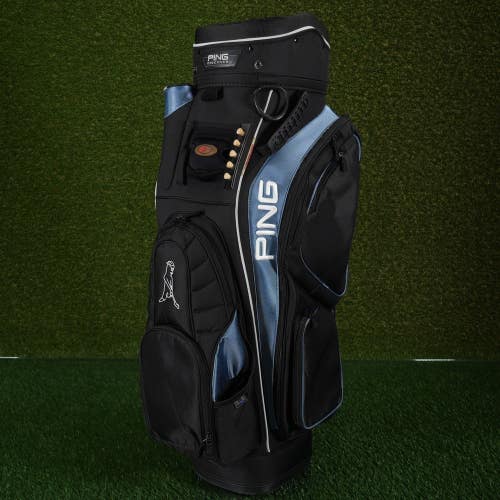 Ping Discover Cart Golf Bag 14-Way Divider + Putter Well Tee Holder ~ Very Nice!