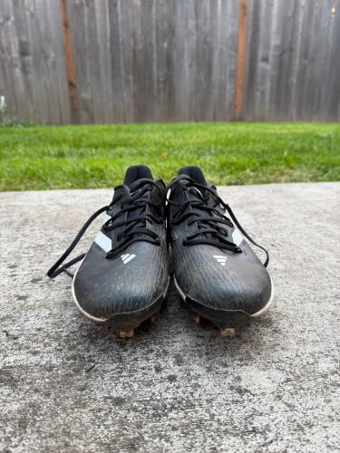 Black Men's Size M 11.0 (W 12.0) Adult Adidas Adizero Afterburner 7 Low Top Metal (Used)