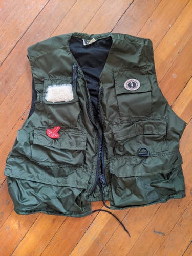 Mustang Fishing Vest; Inflatable life vest sz Lg