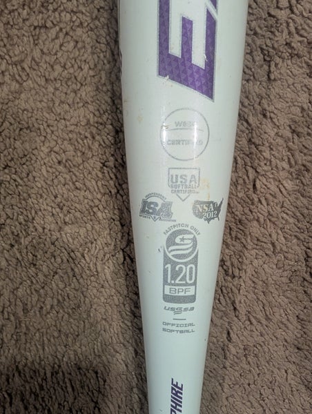 2022 Easton Pink Sapphire Alloy Bat (-10) 16 oz 26" (Used)