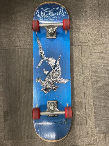 Used SHARK SKATEBOARD Complete Skateboard Royal Blue Regular 11614-S000235134