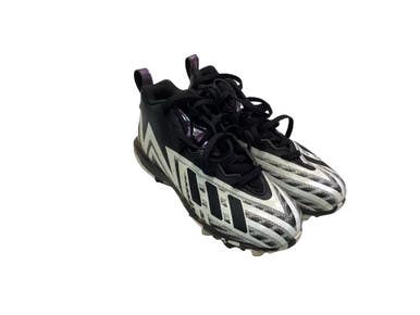 Used Adidas Jr FB Cleats Black Junior 01.5 11347-S000267766
