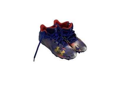 Used Under Armour Jr FB Cleats Royal Blue Junior 04 11347-S000267769