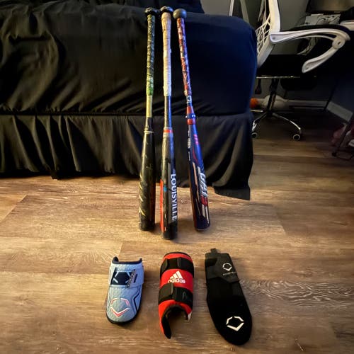 Baseball Gear (Including bats and protection)