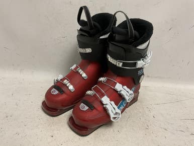 Used Salomon T3 Boys DH Ski Boot Maroon 240 MP - J06 - W07 11855-S000202374