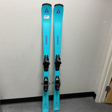 Used Fischer RANGER Boys DH Ski/Binding Teal 140 cm 11855-S000202373
