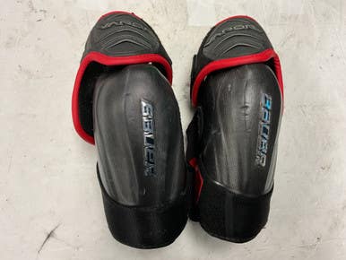 Used Bauer VAPOR 1X LITE Senior Elbow Pads Black And Red MD 11855-S000202355