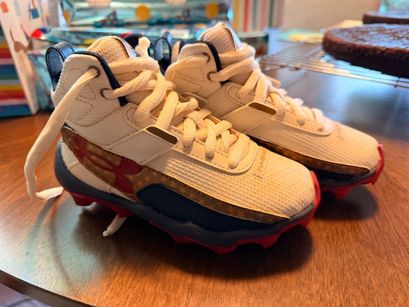 11K (Little Kids) Youth Under Armour Harper 10 LE RM High Top Molded Cleats (Used)