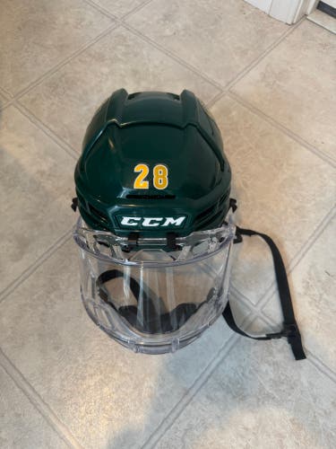CCM Super Tacks X Pro Stock Hockey Player Helmet green senior medium