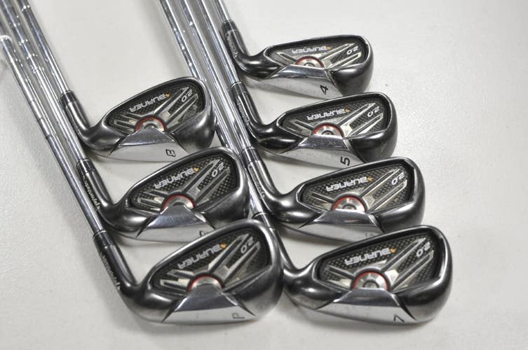 TaylorMade Burner 2.0 4-PW Iron Set Stiff Flex Right KBS 90g Steel # 215626