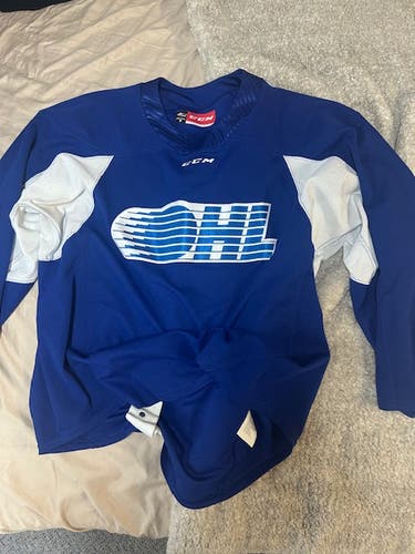 Pro Stock OHL CCM Royal Blue Practice Jersey 56