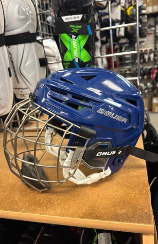 Bauer Re-akt 155 (Used) Small Blue Helmet reakt ice hockey combo SR Senior