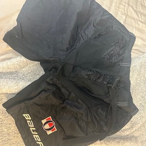 Pro Stock Bauer Large Ottawa Senators 2014 Heritage Classic Black Girdle Pant Shell MIC