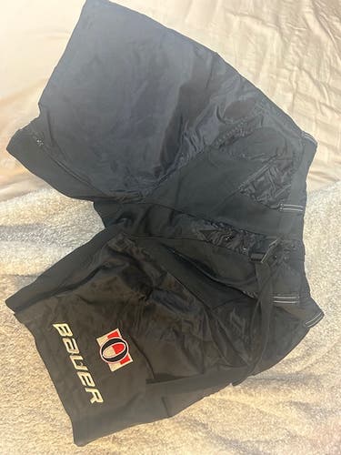 Pro Stock Bauer Large Ottawa Senators 2014 Heritage Classic Black Girdle Pant Shell MIC