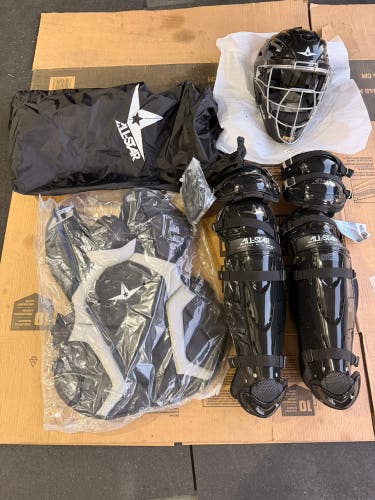Black/Gray All Star Classic Pro Catcher's Set (New)