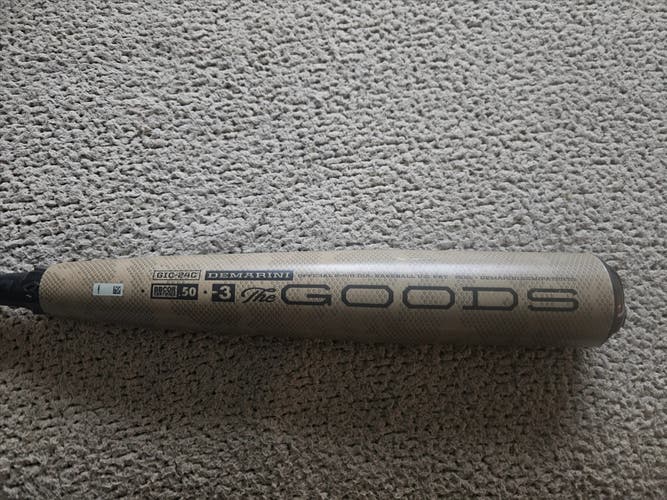 2024 DeMarini The Goods BBCOR Certified Bat (-3) Hybrid 29 oz 32" (Used)