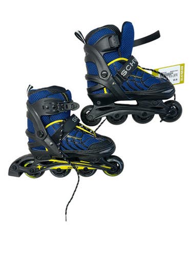 Used Schwinn ADJT INLINE SKATES 1-4 Junior Rec Fitness Skates Navy Blue Adjustable 11835-S000207384