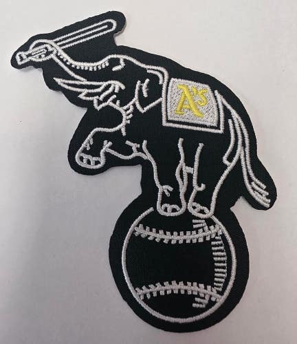 Oakland Athletics A's Iron On Embroidered 5" x 3.25" Team Jersey Baseball PATCH