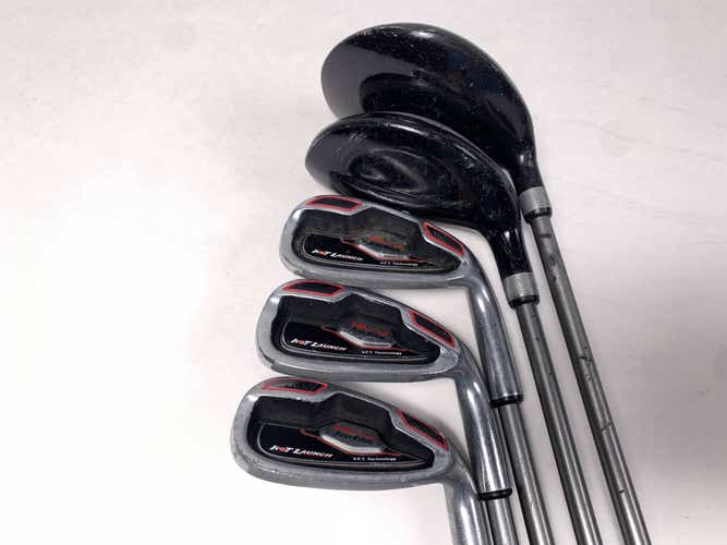 Tour Edge Hot Launch J Club Set 3W 4H 7/8 9/PW SW Hot Launch Youth Junior RH 60"