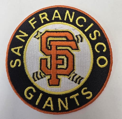 San Francisco Giants Iron On Embroidered 3.5" Team Gray Jersey Baseball PATCH