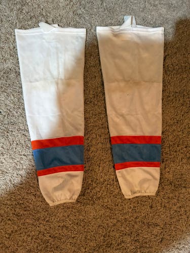 White little caesrers game socks size 28”