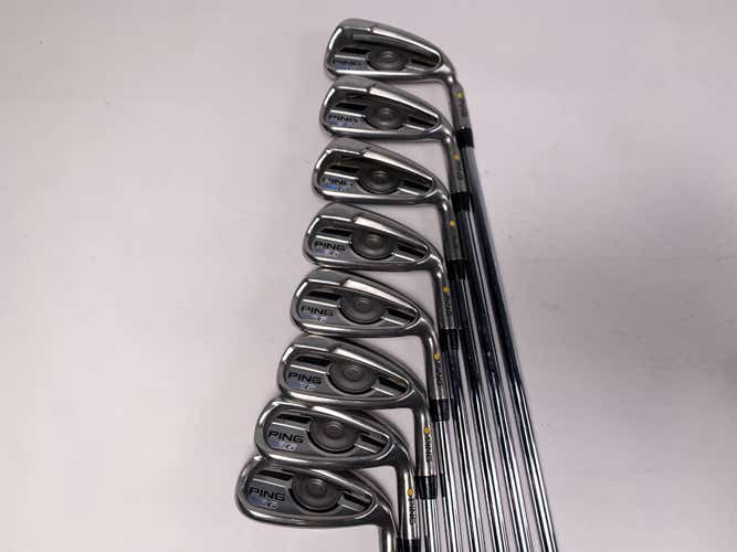 Ping G 2016 Iron Set 4-PW+GW Yellow Dot 1.5* Up AWT 2.0 Regular Steel Mens RH
