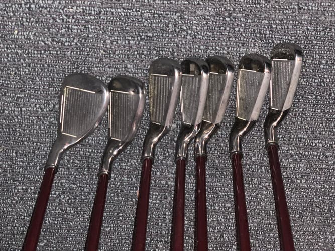 Women's Callaway X 20 Right Handed Iron Set Ladies Flex 7 Pieces Graphite Shaft (Used)