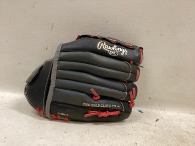 Used Rawlings PL11BGS BB/SB Glove LH Throw Black And Red 11" 11725-S000499921
