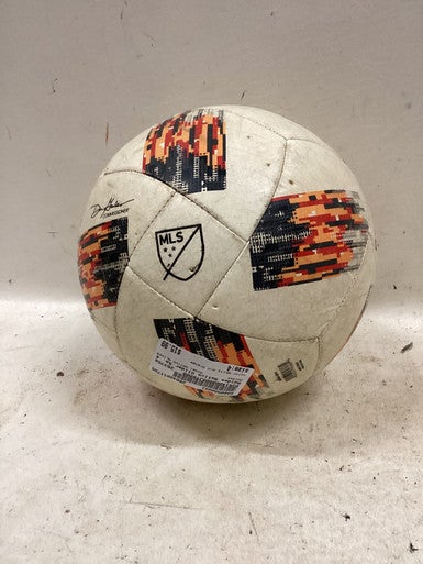 Used Adidas NATIVO GLIDER All Size Soccer Ball White And Orange 4 11725-S000500051