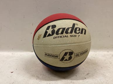 Used Baden Basketball Adult Outdoor White/Royal/Red 11725-S000500050